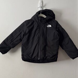 Kids The North Face Reversible Thermoball Black Full-Zip Jacket